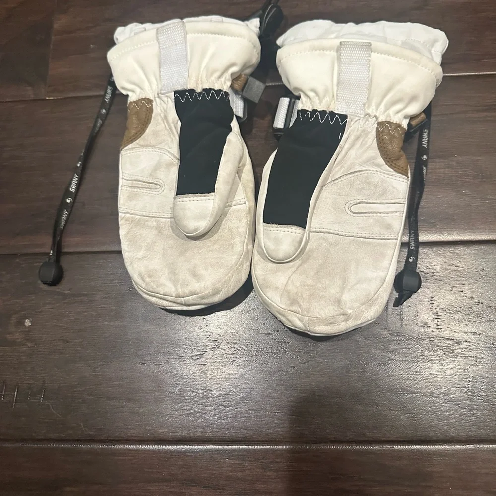 SWANY White Kids Mittens